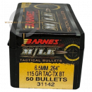BARNES 31142 6,5MM / .264 115GR TAC TX® BT 50 STÜCK